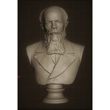SM 62 Busto di Dostoevskijh. cm. 13