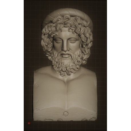SM 63 Testa di Asclepius - Museo Crawford h. cm. 13