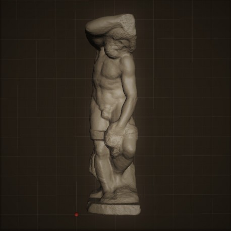 RID 32 Statua Schiavo barbuto di Michelangelo h. cm. 70