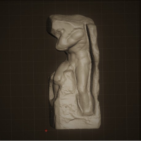 RID 33 Statua Schiavo Atlante di Michelangelo h. cm. 70