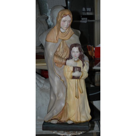 LS 144D Statua Sant'Anna con Madonna bambina h. cm. 77