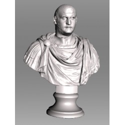 LB 403 Busto del emperador romano Treboniano h. centímetro. 82