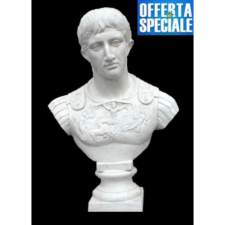 LB 24 Busto Augusto Imperatore Romano h. cm. 82
