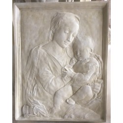 LR 142 Bassorilievo Madonna con Bambino h. cm. 74x58