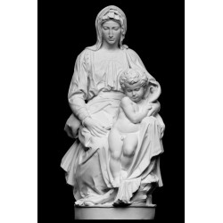 RID 34A Statua Madonna di Bruges di Michelangelo h. cm. 60