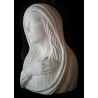 LR 65 Bajorrelieve del rostro de la Virgen h. centímetro. 45x30