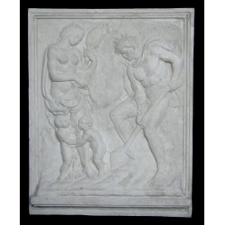 LR 96 Bassorilievo Il Lavoro - Jacopo della Quercia h. cm. 97x77