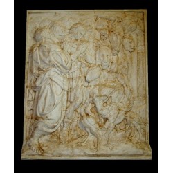LR 100 Bassorilievo L'uscita dall'Arca - Jacopo della Quercia h. cm. 85x71