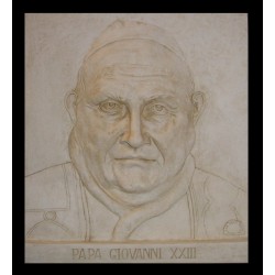 LR 148 Bassorilievo Papa Giovanni XXIII h. cm. 55x50
