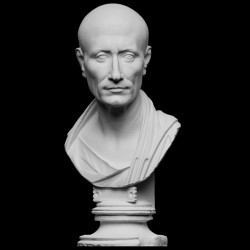 LB 292 Busto Ritratto Giulio Cesare Imperatore Romano h. cm. 35